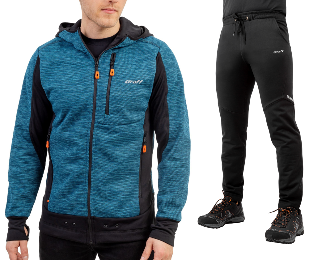 Komplet z polaru - bluza polarowa 223-P-BL-9 i spodnie dresowe 225-SP-1
