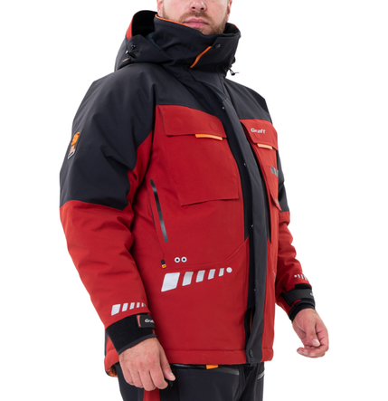 Męski kombinezon zimowy ocieplany WARMGUARD EXTREME Graff Czerwony (220-O-B-4) 3