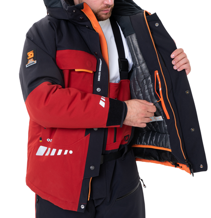 Męski kombinezon zimowy ocieplany WARMGUARD EXTREME Graff Czerwony (220-O-B-4) 8