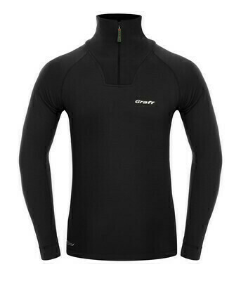 Graff Herren Thermo-Rollkragenpullover DUO SKIN 300 Schwarz (902-1) 1