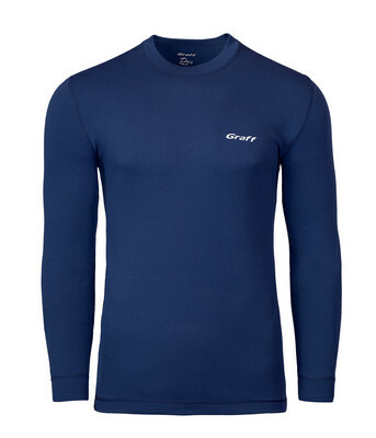 Graff Men's DUO SKIN 200 Thermal T-Shirt Navy Blue (905-3) 1
