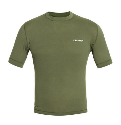 Graff Men's DUO SKIN 100 Thermal T-Shirt Olive (913) 1