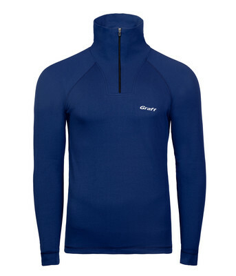 Graff Herren Thermo-Rollkragenpullover DUO SKIN 200 Dunkelblau (907-3) 1