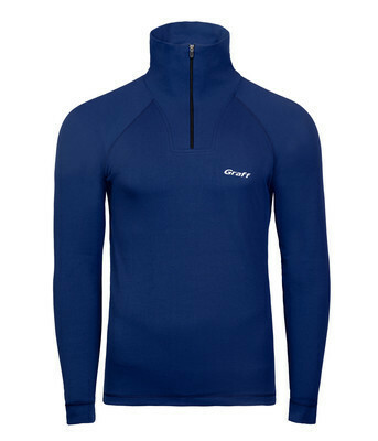 Męski golf termoaktywny DUO SKIN 200 Graff granatowy (907-3) 1