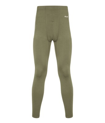 Graff Herren Thermo-Lange Unterhose Merino Light Oliv (919) 1