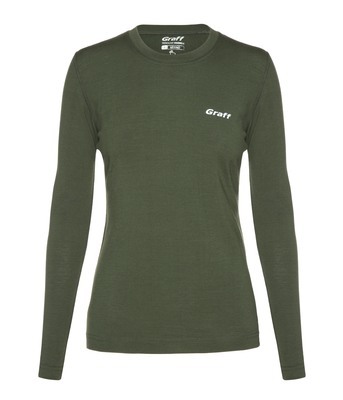 Graff Damen Merino Warm Thermo-T-Shirt Grün (916-D) 1