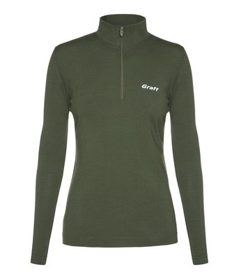 Graff Damen Merino Warm Thermo-Rollkragen-Shirt Grün (917-D) 1