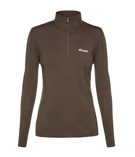 Graff Damen Thermo-Rollkragenpullover Merino Light Braun (921-D-13) 1