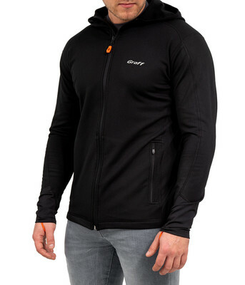 Graff Men's Thermal Hoodie Black (225-BL-1) 1