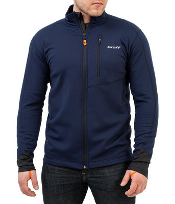 Męska bluza termoaktywna rozpinana Graff granatowa (226-BL-3) 1