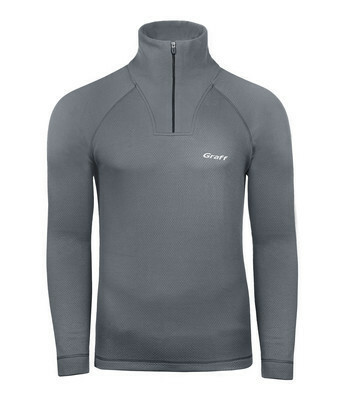 Męski golf termoaktywny DUO SKIN 300 Graff grafitowy (902-2) 1
