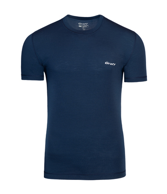 Męska koszulka termoaktywna Merino Light Graff granatowa (922-3) 1