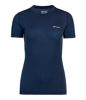 Graff Damen Merino Light Thermo-T-Shirt Dunkelblau (922-D-3) 1