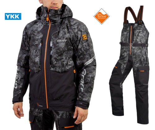 Men's waterproof fishing suit with membrane Graff Carbon (631-B-8/731-B-8 Edition 2.0) 1