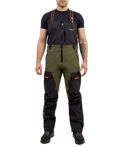 Graff Men's Rain Bib Overalls Green (731-B-7 Edition 2.0) 1