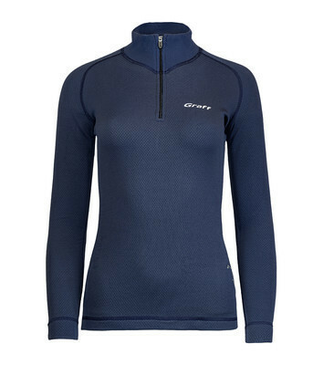 Graff Damen Thermo-Rollkragenpullover DUO SKIN 300 Dunkelblau (902-3-D) 1