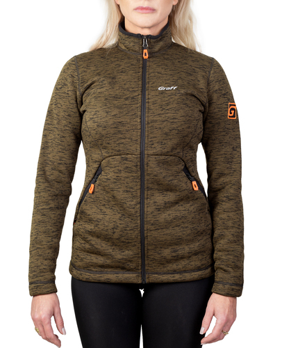 Graff Damen Warmer Outdoor-Pullover Oliv (230-BL-D) 1