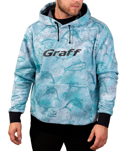 Męska bluza wodoodporna outdoorowa Graff motyw ocean (231-BL-14) 1