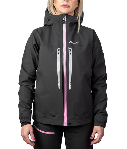 Damen Regenjacke Graff Graphit (607-B-2-D) 1