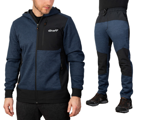 Graff Men's Fleece Set Blue (233-P-BL-3/233-P-SP-3) 1