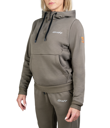 Graff Damen Outdoor-Kapuzenpullover Sand (232-BL-13-D) 1