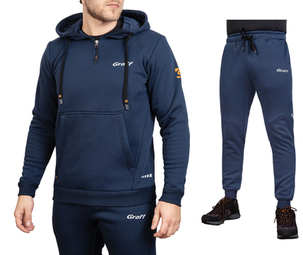 Graff Men's Tracksuit Blue (232-BL-3/232-SP-3) 1