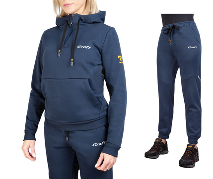 Graff Women's Tracksuit Navy Blue (232-BL-3-D/232-SP-3-D) 1