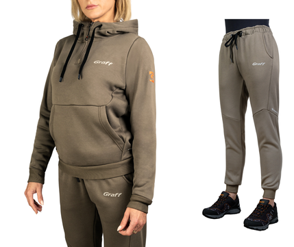 Graff Women's Tracksuit Set Olive (232-BL-13-D/232-SP-13-D) 1