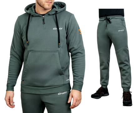Graff Herren Angler- / Outdoor-Trainingsanzug Grün (232-BL/232-SP) 1