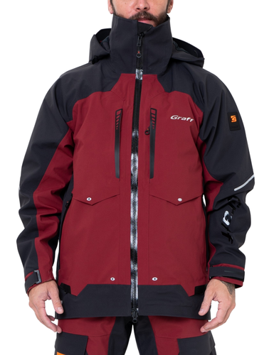Herren Regenjacke Graff Rot (631-B-4 Edition 3.0) 1