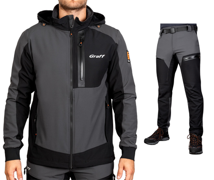 Graff Men's Softshell Suit Grey (561-S-2/761-S-2) 1