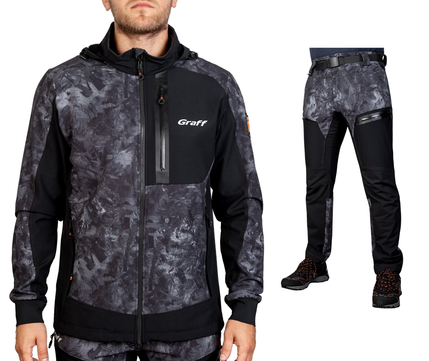 Graff Herren-Softshell-Set Carbon (561-S-8/761-S-8) 1
