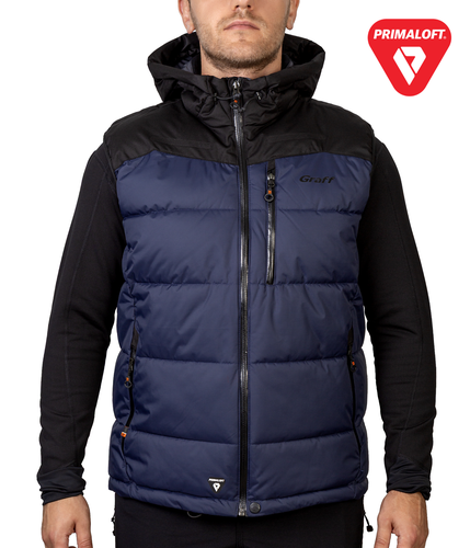 Męski bezrękawnik ocieplany Primaloft® Graff granatowy (445-O-3) 1
