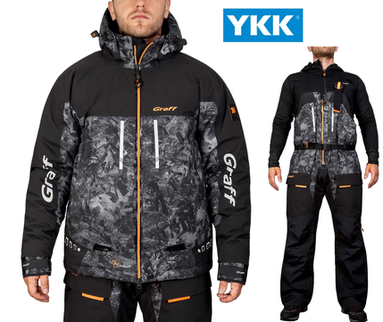 Męski kombinezon wypornościowy / pływający wędkarski Graff carbon (215-O-B-8 Edycja 4.0) 1