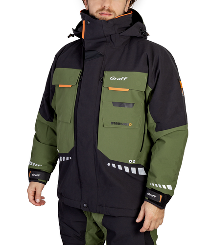 Męska kurtka zimowa ocieplana WARMGUARD Graff Green (619-O-B-7), 1