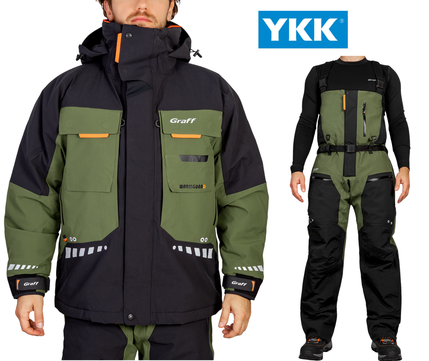 Graff WARMGUARD Herren Thermoschwimmanzug / Winterang grün (219-O-B-7) 1